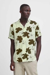 Blend Kurzarmhemd BHShirt Dunkelgrün/Khaki/Türkis