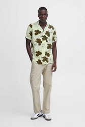 Blend Kurzarmhemd BHShirt Dunkelgrün/Khaki/Türkis