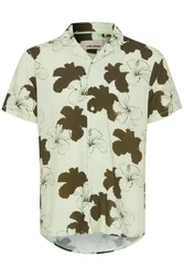 Blend Kurzarmhemd BHShirt Dunkelgrün/Khaki/Türkis