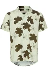 Blend Kurzarmhemd BHShirt Dunkelgrün/Khaki/Türkis