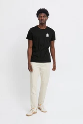 Blend T-Shirt BLEND BHTee Schwarz/Beige/Weiß