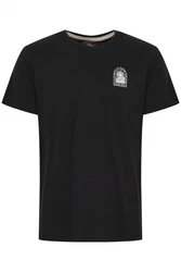 Blend T-Shirt BLEND BHTee Schwarz/Beige/Weiß