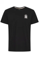 Blend T-Shirt BLEND BHTee Schwarz/Beige/Weiß