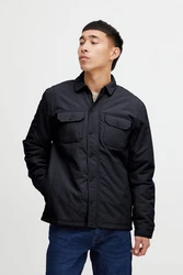 Blend Hemdjacke BLEND BHJacket Dunkelblau/Schwarz/Grau
