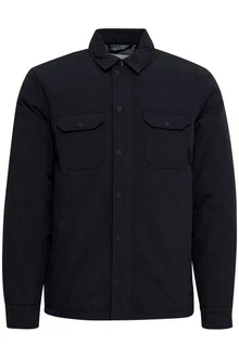 Blend Hemdjacke BLEND BHJacket Dunkelblau/Schwarz/Grau