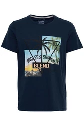 Blend T-Shirt BLEND Style BHTee Dunkelblau/Grün/Blau/Lila/Hellblau