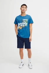 Blend T-Shirt BLEND Style BHTee Blau