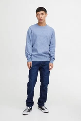 Blend Sweatshirt Strickpullover Bruton Blau/Grau/Hellblau