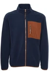 Blend Fleecejacke BLEND BHSweatshirt Dunkelblau/Hellblau
