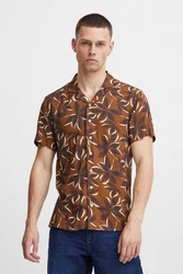 Blend Kurzarmhemd BLEND BHShirt Braun