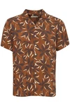 Blend Kurzarmhemd BLEND BHShirt Braun