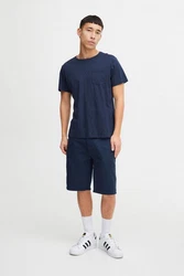 Blend T-Shirt BHTee Dunkelblau/Hellblau/Blau
