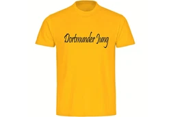 multifanshop T-Shirt Herren Dortmund - Dortmunder Jung Gelb/Beige