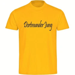 multifanshop T-Shirt Herren Dortmund - Dortmunder Jung Gelb/Beige
