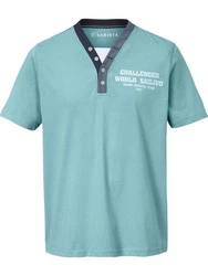 Babista T-Shirt ROMOLINO mit eleganten Zierknöpfen grn (mint)