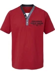 Babista T-Shirt ROMOLINO mit eleganten Zierknöpfen Dunkelrot/Rot