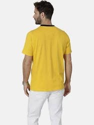 Babista T-Shirt ROMOLINO mit eleganten Zierknöpfen gelb