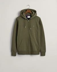 Gant Sweatjacke Regular Shield Full Zip Hoodie Grün