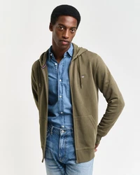 Gant Sweatjacke Regular Shield Full Zip Hoodie Grün
