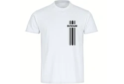 multifanshop T-Shirt Herren Deutschland Weiß/Grau