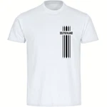 multifanshop T-Shirt Herren Deutschland Weiß/Grau