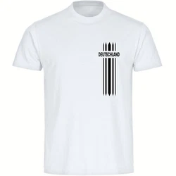multifanshop T-Shirt Herren Deutschland Weiß/Grau
