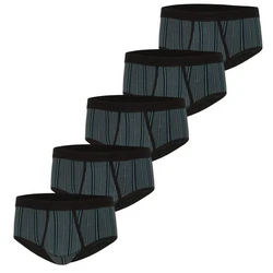 ESGE Herren Slip Feinripp 5er Pack Türkis/Blau/Grün/Dunkelblau