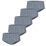 ESGE Herren Slip Feinripp 5er Pack Blau/Grau/Dunkelblau