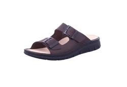 Finn Comfort CAYMAN SOFT Pantolette Dunkelbraun/Lila/Braun/Dunkelblau