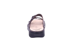 Finn Comfort CAYMAN SOFT Pantolette Dunkelbraun/Lila/Braun/Dunkelblau