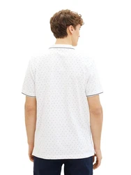 TOM TAILOR Denim Poloshirt Dunkelblau/Hellblau/Weiß/Creme