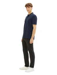 Poloshirt mit Minimal-Print und aus reiner Baumwolle