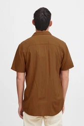 Blend Kurzarmhemd BHShirt Braun/Beige