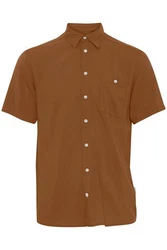 Blend Kurzarmhemd BHShirt Braun/Beige