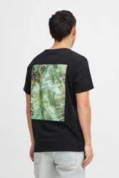 Blend T-Shirt BLEND BHTee Hellblau/Grün/Schwarz