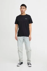 Blend T-Shirt BLEND BHTee Hellblau/Grün/Schwarz