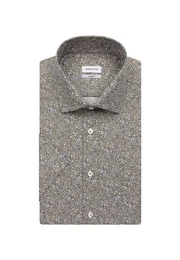 Businesshemd Regular Regular Kurzarm Kentkragen Floral
