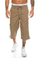 BENK Cargoshorts Freemen Bermuda Cargo Capri Kurze Hose Vintage Short Casual Khaki