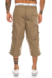 BENK Cargoshorts Freemen Bermuda Cargo Capri Kurze Hose Vintage Short Casual Khaki