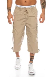 BENK Cargoshorts Freemen Bermuda Cargo Capri Kurze Hose Vintage Short Casual Khaki/Beige