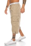 BENK Cargoshorts Freemen Bermuda Cargo Capri Kurze Hose Vintage Short Casual Khaki/Beige