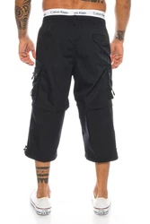 BENK Cargoshorts Freemen Bermuda Cargo Capri Kurze Hose Vintage Short Casual Schwarz/Dunkelblau/Khaki