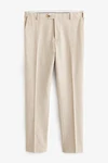 Next Motion Flex Stretch Anzug Slim Fit Hose Khaki/Beige