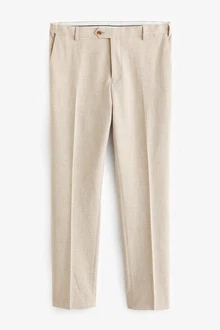 Next Motion Flex Stretch Anzug Slim Fit Hose Khaki/Beige Next Motion Flex Stretch Anzug Slim Fit Hose Khaki/Beige