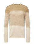 ONLY & SONS Strickpullover ONSPANTER 4421 Beige/Khaki/Gelb/Braun/Weiß