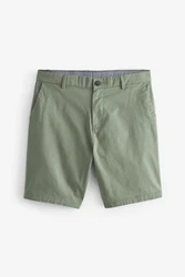 Next Chinoshorts Stretch-Chinoshorts Slim-Fit Khaki/Dunkelgrün/Grün