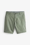 Next Chinoshorts Stretch-Chinoshorts Slim-Fit Khaki/Dunkelgrün/Grün