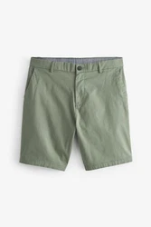 Next Chinoshorts Stretch-Chinoshorts Slim-Fit Khaki/Dunkelgrün/Grün