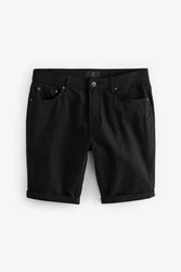 Next Chinoshorts Bermudashorts Slim Schwarz/Dunkelgrau