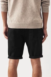 Next Chinoshorts Bermudashorts Slim Schwarz/Dunkelgrau